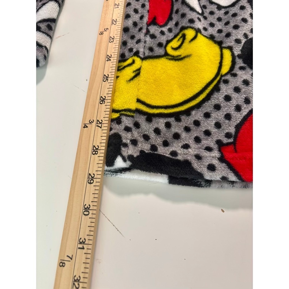 Disney Mickey Mouse Pajama Pants Womens S Grey Fleece Polka Dot Loungewear Gift - Picture 10 of 13